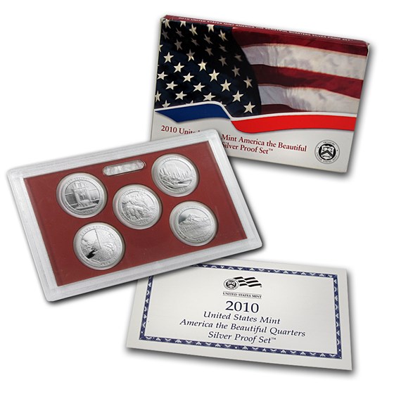 2010 America the Beautiful Quarters Silver Proof Set 2010 America the Beautiful Quarters Silver Proof Set